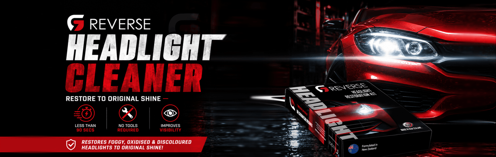 Reverse Headlight Cleaner