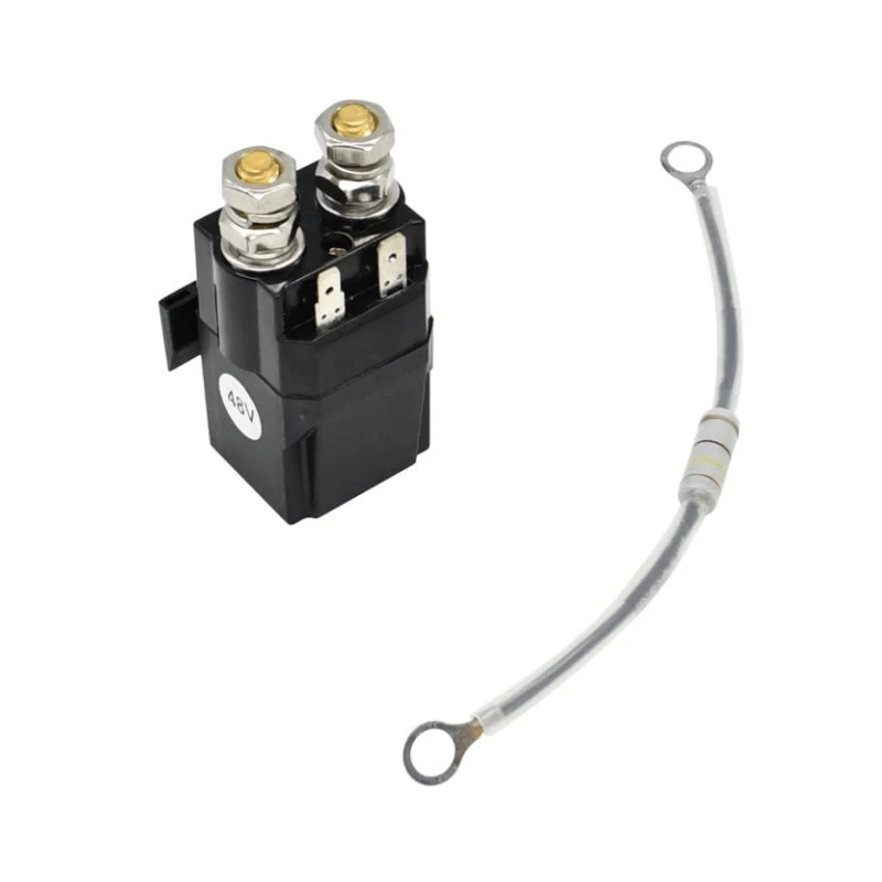 102865901 48V 4 Terminal Solenoid Replace 1028659 - 01 101908701 1014947 for DS for Precedent for Tempo Golf Carts Club Car with Resistance Assembly - Simms Diesel