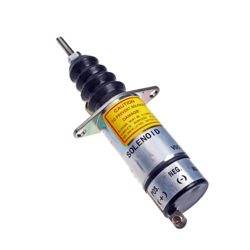 1502 - 12A2G1B2S1 Aftermarket Fuel Shutoff Solenoid With 1 Terminal 12V For Woodward 1500 Series - Simms Diesel