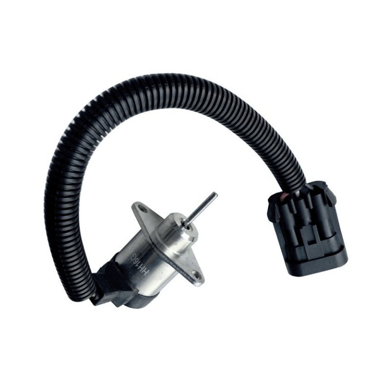 1J710 - 60011 Aftermarket New 12V Fuel Shut Off Solenoid 7000769 For Bobcat S160 S185 S530 T180 T190 T550 T650 - Simms Diesel