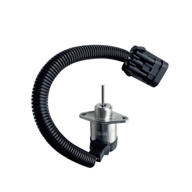 1J710 - 60011 Aftermarket New 12V Fuel Shut Off Solenoid 7000769 For Bobcat S160 S185 S530 T180 T190 T550 T650 - Simms Diesel