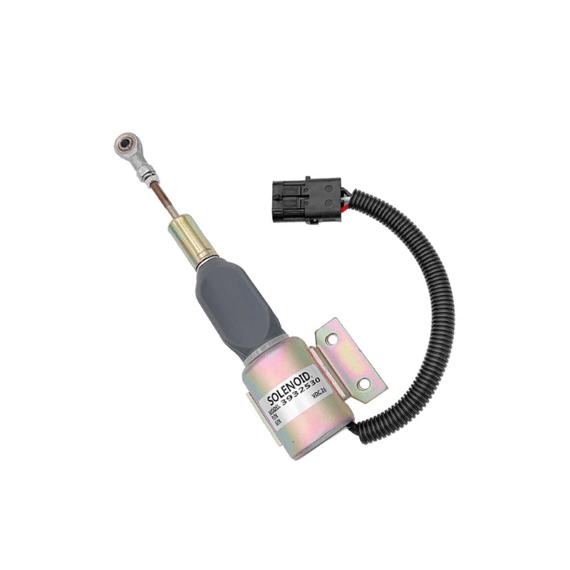 3939703 Fuel Shutoff Solenoid 24V For Cummins 6BT 5.9L Engine Excavator - Simms Diesel