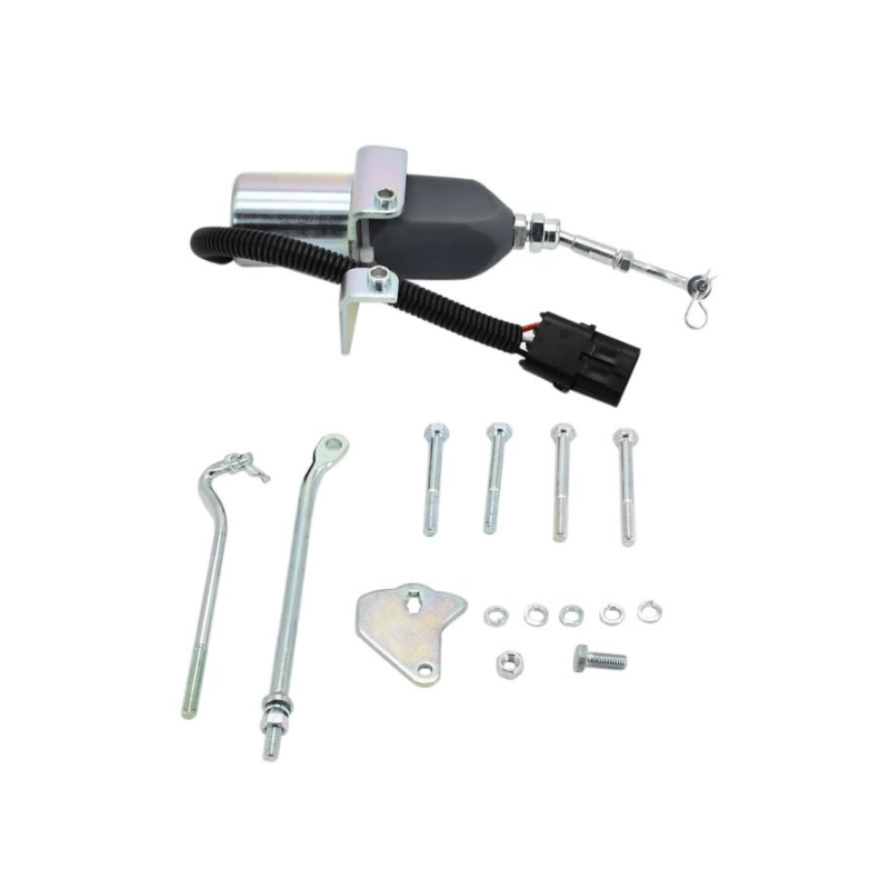 3974947 24V Fuel Stop Solenoid SA - 3742 - 24 For Cummins Coil 6CT 8.3 Excavator - Simms Diesel