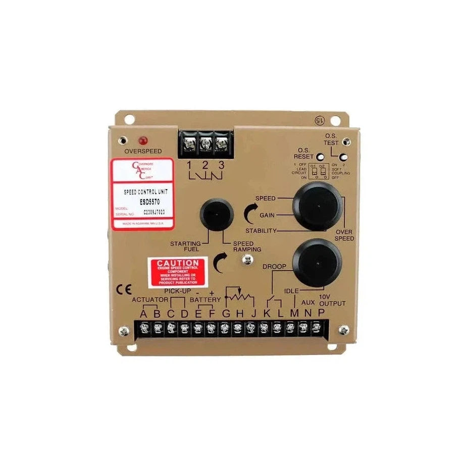 ESD5570 Series Isochronous, Variable Speed, Droop Governor