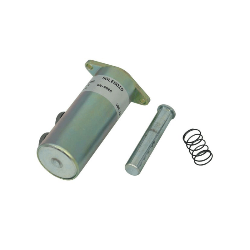 6N9988 Fuel Shut off Solenoid 12V For Caterpillar Compactor PS - 500 Excavator 225 Engine 3208 Series - Simms Diesel