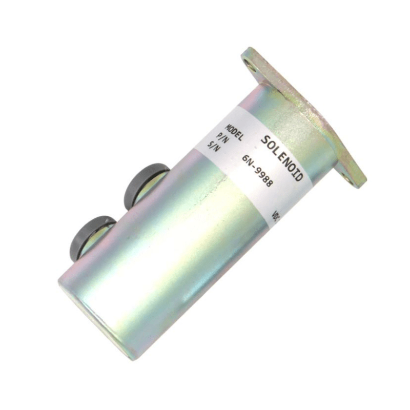 6N9988 Fuel Shut off Solenoid 12V For Caterpillar Compactor PS - 500 Excavator 225 Engine 3208 Series - Simms Diesel