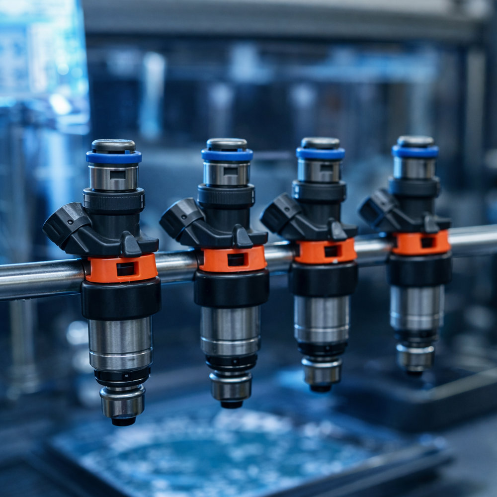 petrol injector cleaning and flow testing
