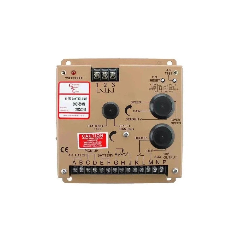 ESD5550 Series Isochronous, Variable Speed, Droop Governor - Simms Diesel