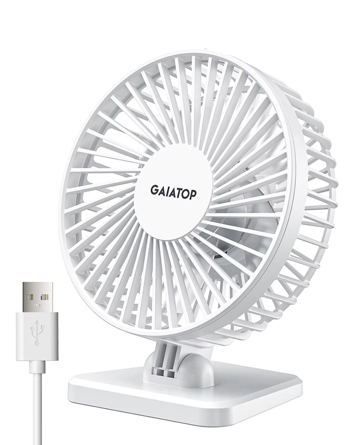 GAIATOP Mini USB Desktop Fan Portable Fan Desktop Office USB Quiet Cooling Fans Three Speed Adjustment Suitable for Home Office