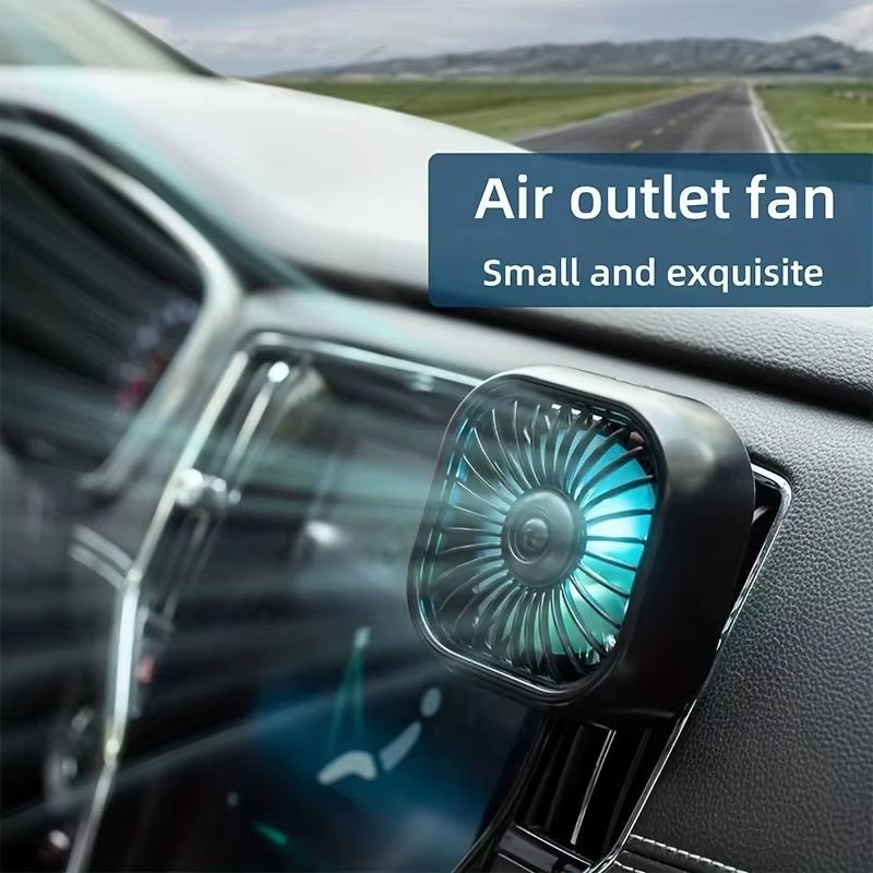 Mini Car Vent Fan High-Speed Cooling Energy-Efficient USB Powered - Portable Vibrant Colors Easy Installation