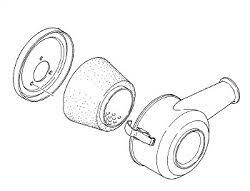 Yanmar Air Filter Assembly 128270 - 12500 - Simms Diesel