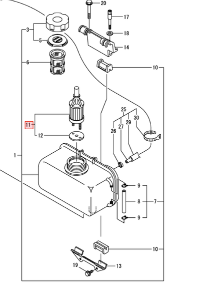 Yanmar Fuel Filter 114250 - 55122 - Simms Diesel