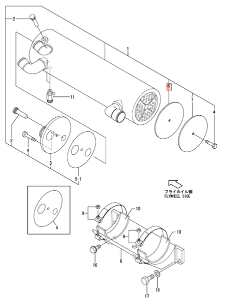 Yanmar Gasket 119773 - 44080 - Simms Diesel
