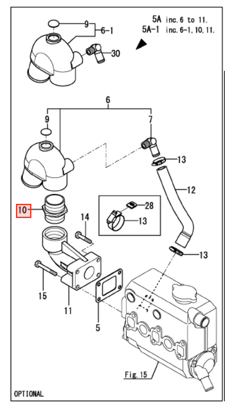 Yanmar Joint 104214 - 13580 - Simms Diesel