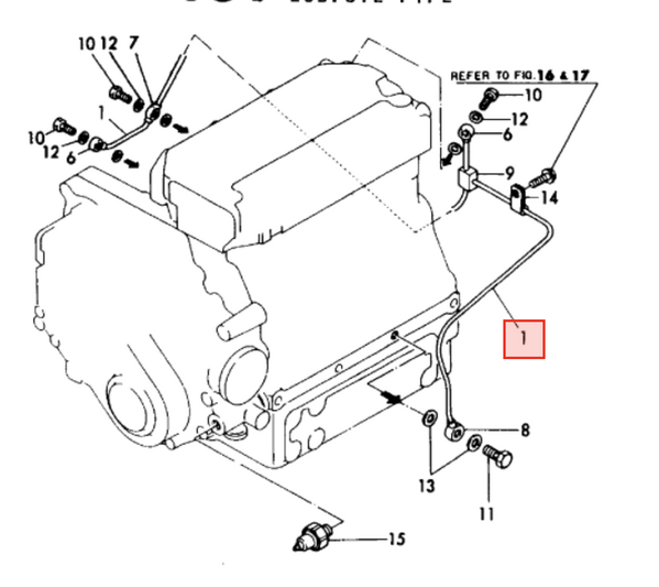 Yanmar Oil Pipe 128370 - 39200 - Simms Diesel