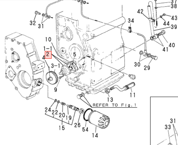 Yanmar Oil Pump Assembly 721250 - 32700 - Simms Diesel