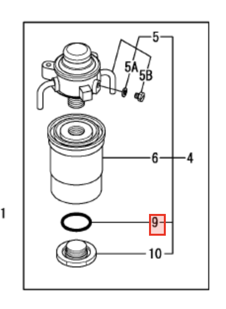 Yanmar O'Ring 129574 - 55780 - Simms Diesel