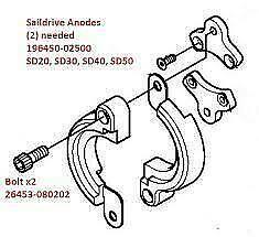 Yanmar Saildrive Anode Adaptor Kit 196450 - 02492 - Simms Diesel