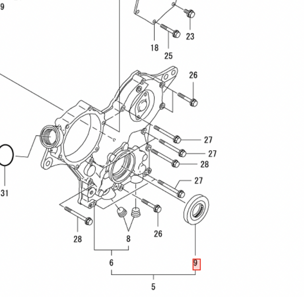 Yanmar Seal 119717 - 01800 - Simms Diesel