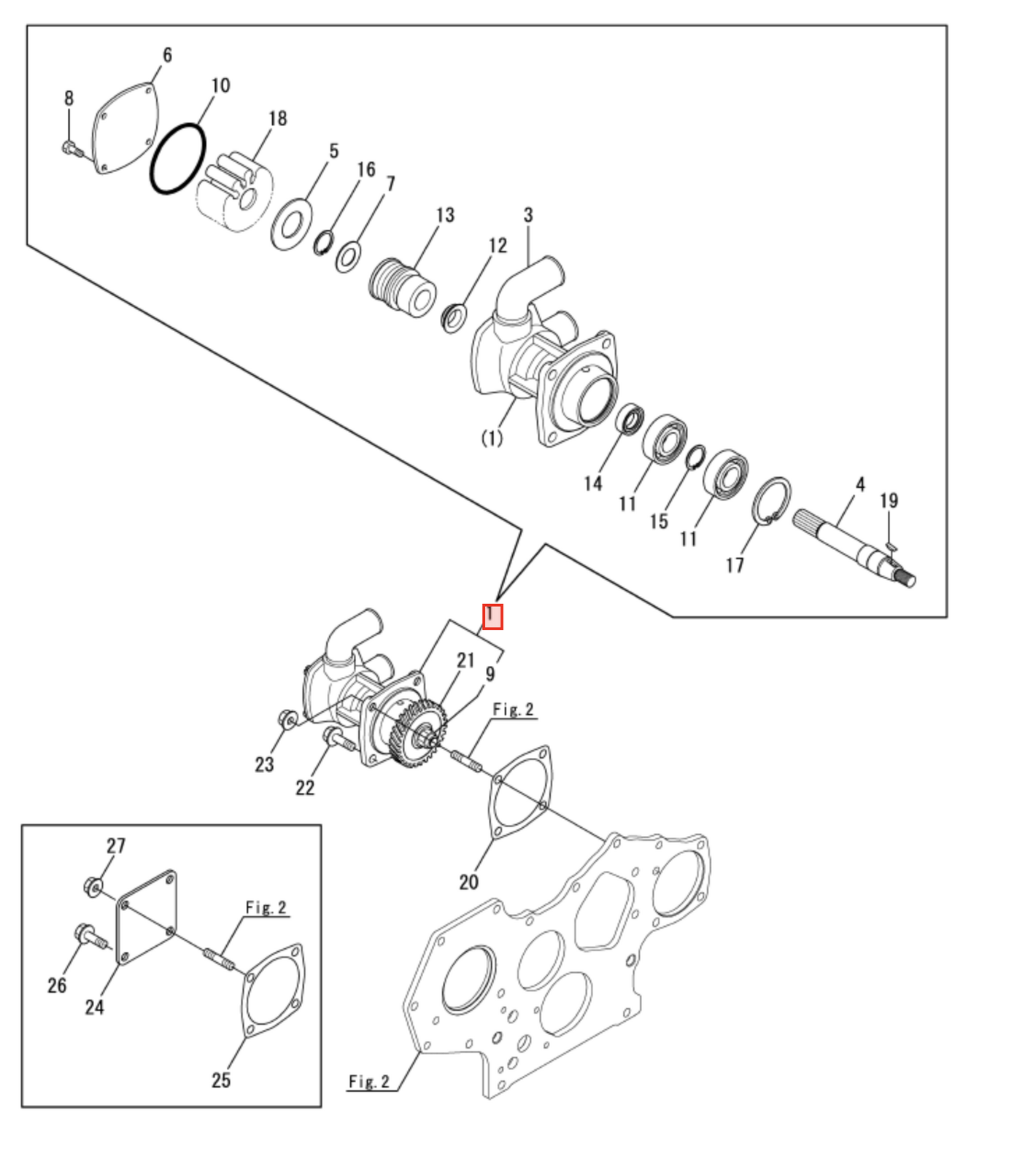 Yanmar Seawater Pump 129670 - 42513 - Simms Diesel