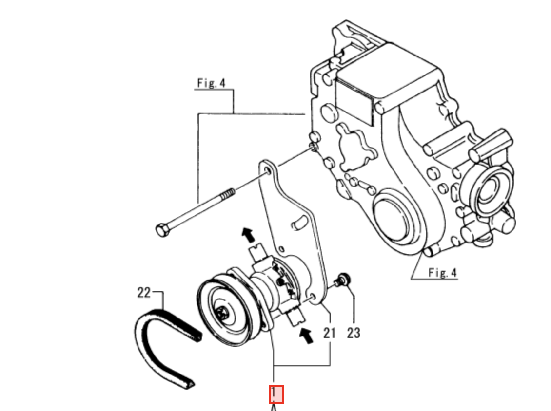 Yanmar Seawater Pump 721575 - 42702 - Simms Diesel