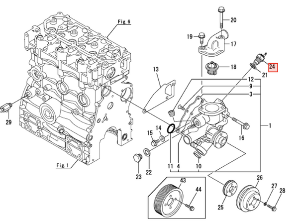 Yanmar Temp Switch 128990 - 44500 - Simms Diesel