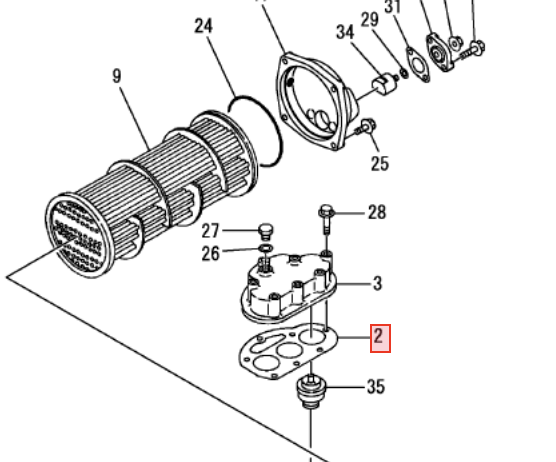 Yanmar Thermostat Gasket 126616 - 44362 - Simms Diesel